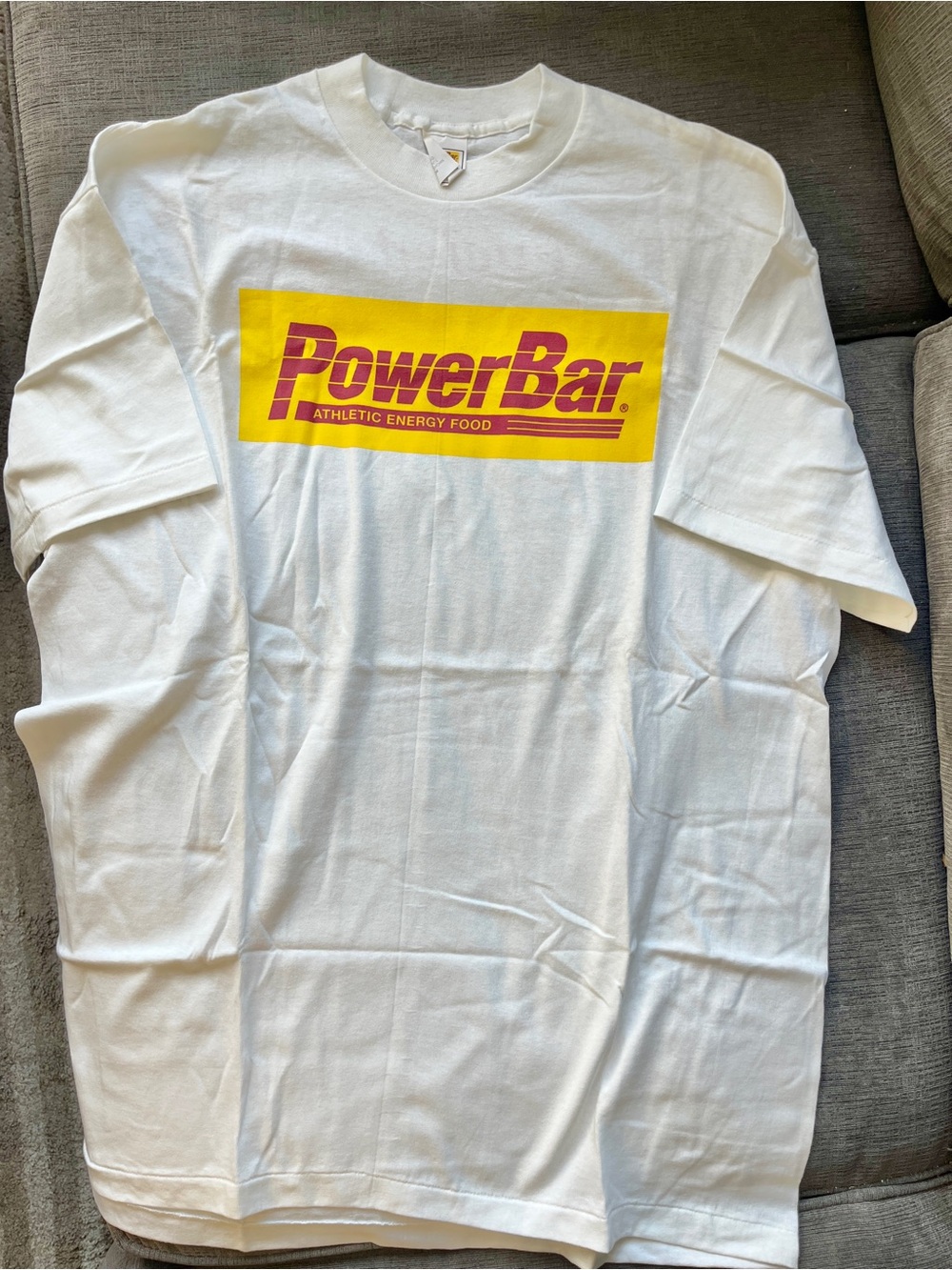 90s Fueled By Power Bar Mens Shirt Size XL 100% Cotton Made In USA